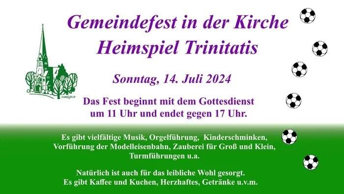 Sommerfest in der Trinitatiskirche auf dem Karl-August-Platz