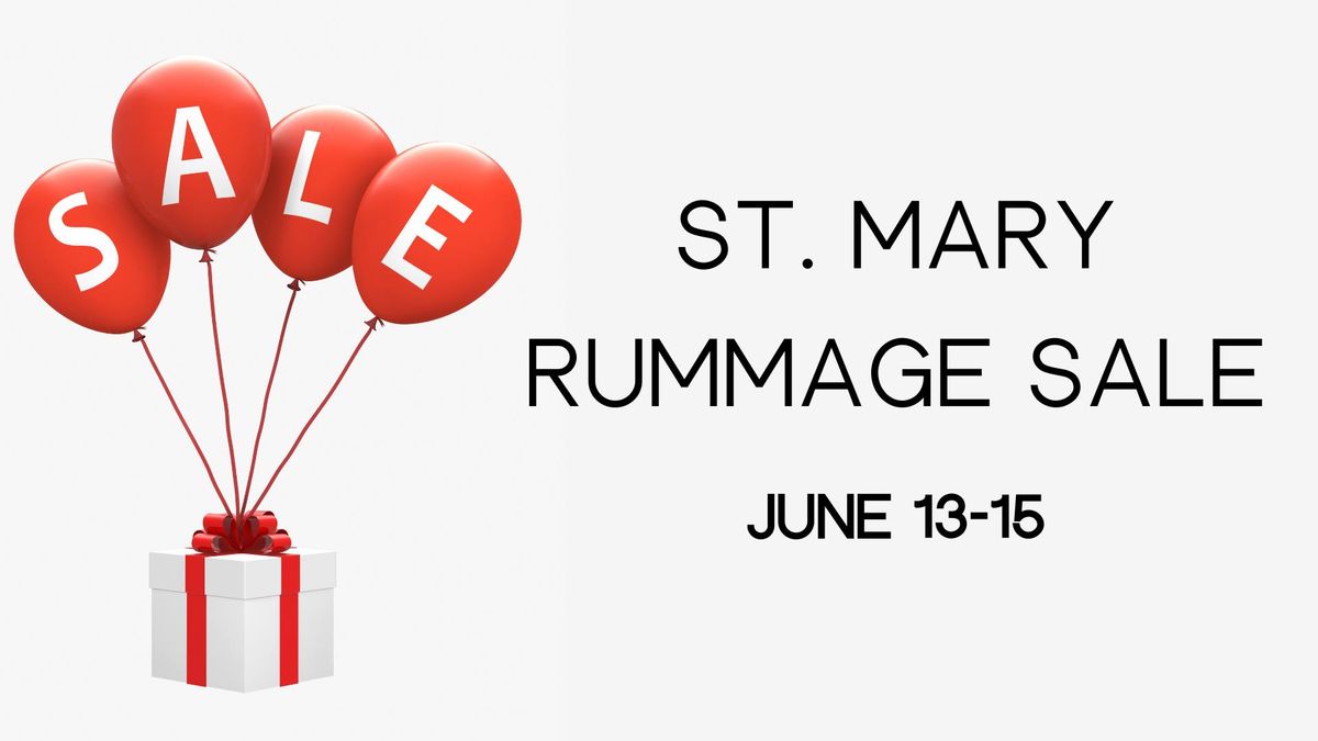 Rummage Sale Day 1