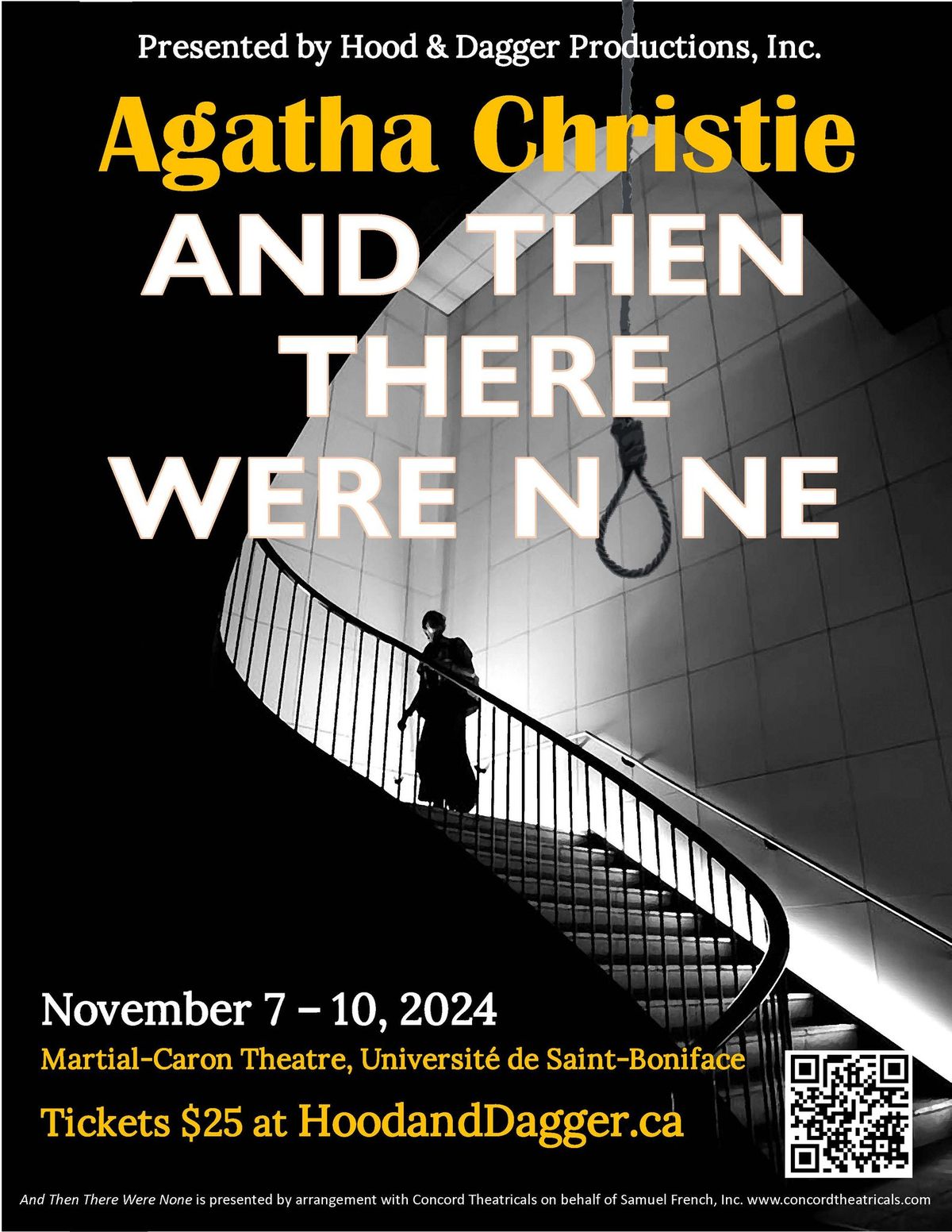 Agatha Christie's AND THEN THERE WERE NONE presented by Hood and Dagger Productions