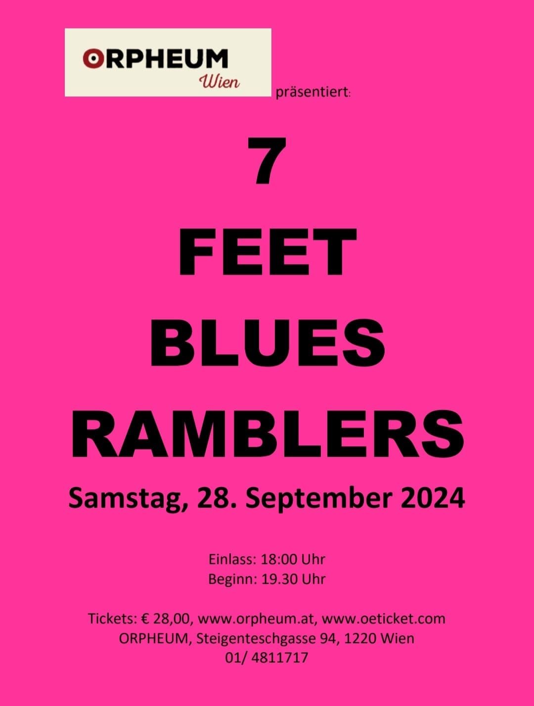 7 Feet Blues Ramblers @ Orpheum Wien