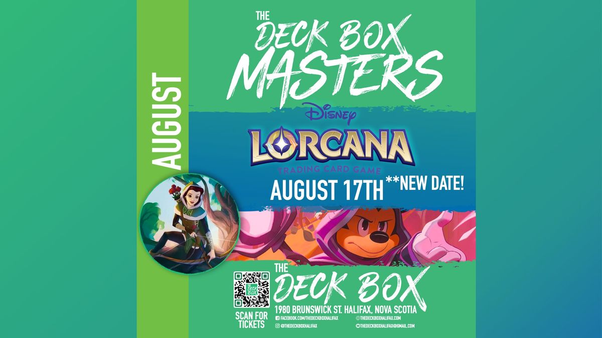 Lorcana Masters (Saturday August 17th @ 1:00pm)**NEW DATE