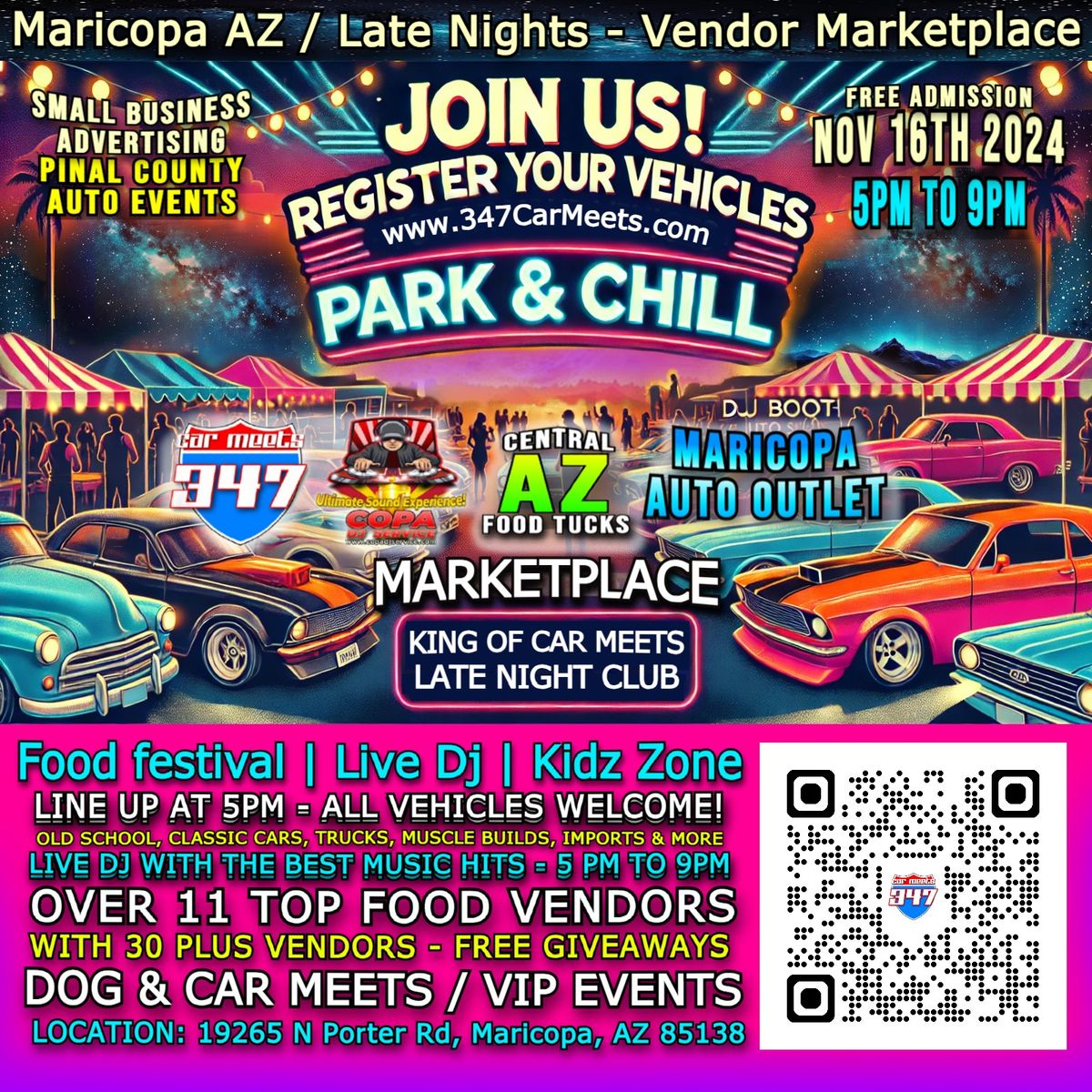 CAR WARS \/ VENDOR NIGHT | CLASSIC CARS - MUSCLE BUILDS - TRUCKS - MOTORCYCLES - IMPORST (DOG & CARS)