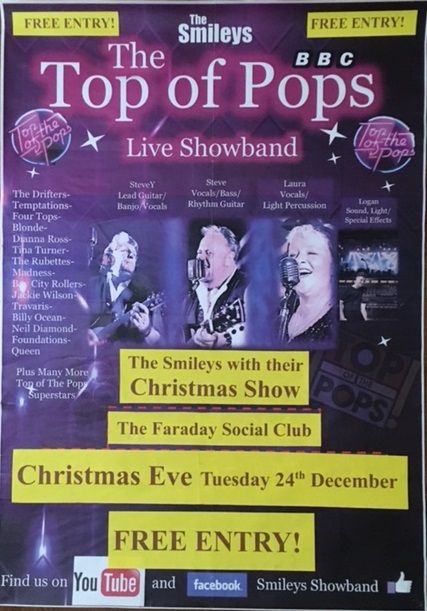 Christmas Eve - The Top of Pops Live Showband - FREE ENTRY