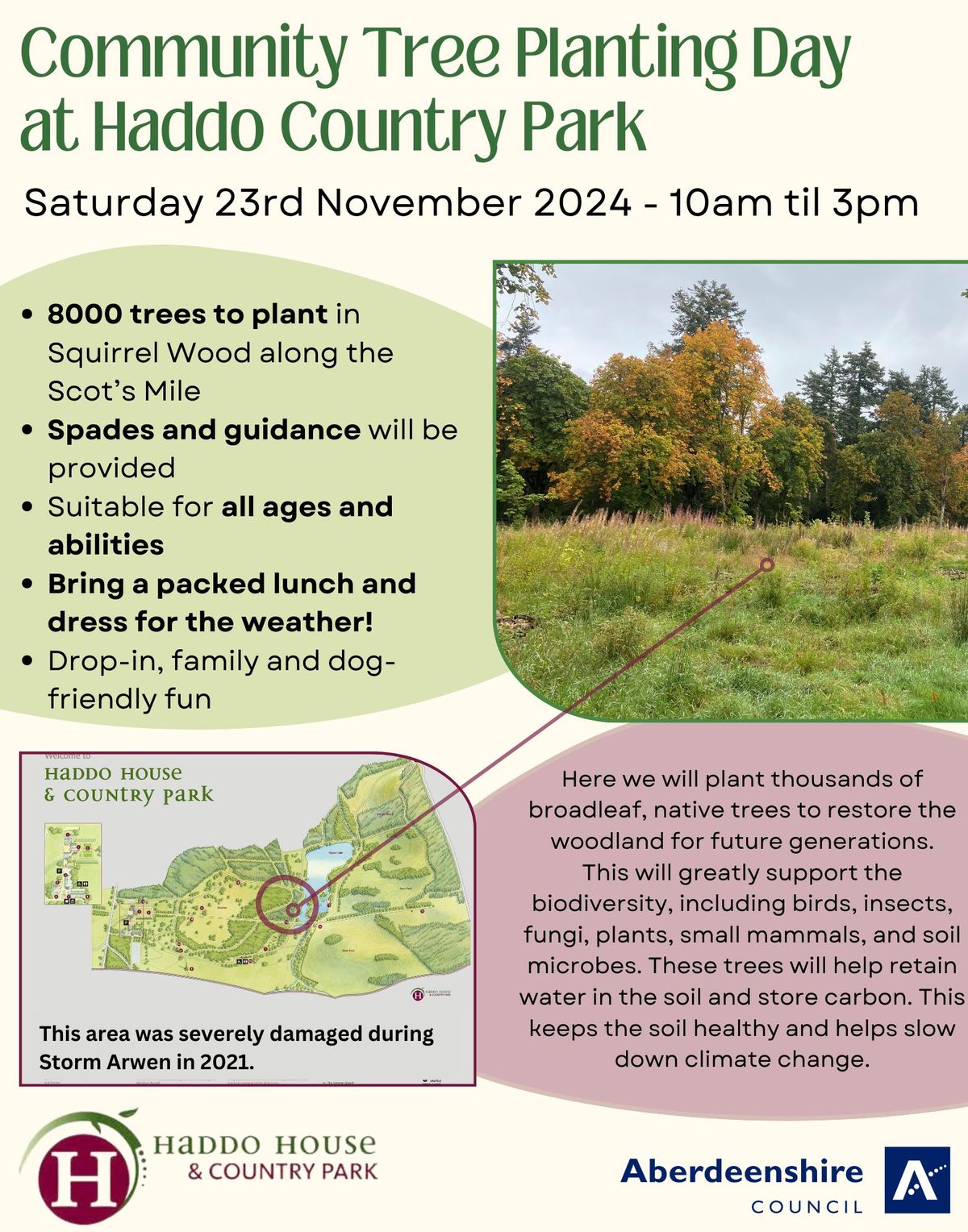 Community Tree Planting Day at Haddo 