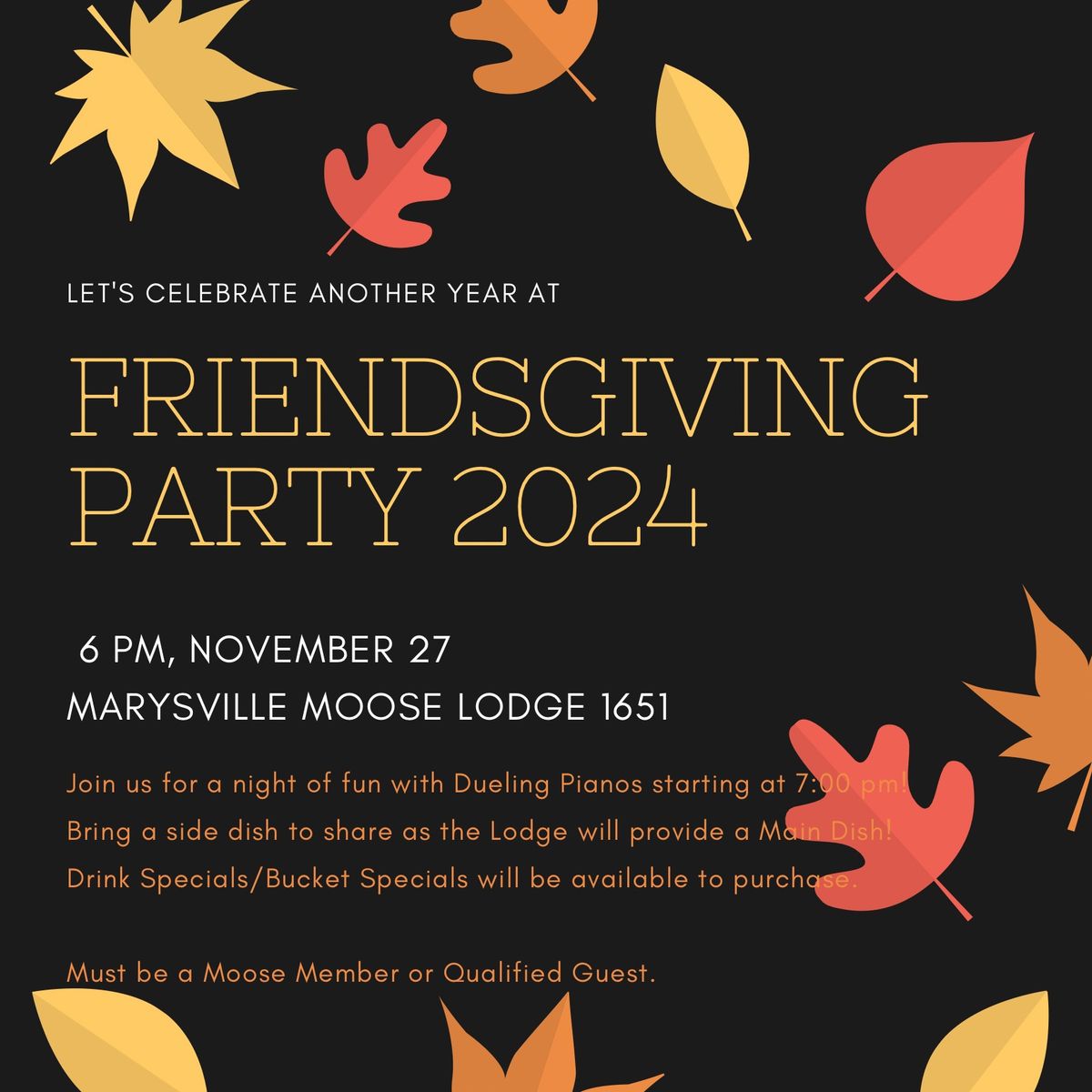 Friendsgiving Party 2024