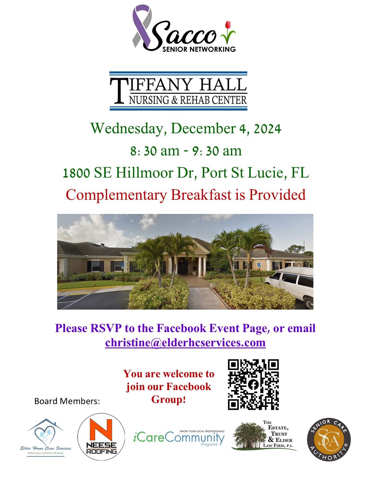 Sacco Senior Networking Treasure Coast North - Hosted By Tiffany Hall