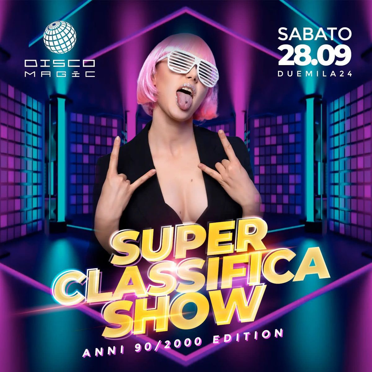 \u2744\ufe0f WINTER TOUR \u2744\ufe0f DISCO MAGIC chiama @ SUPER CLASSIFICA SHOW 90 \/ 2000 EDITION 