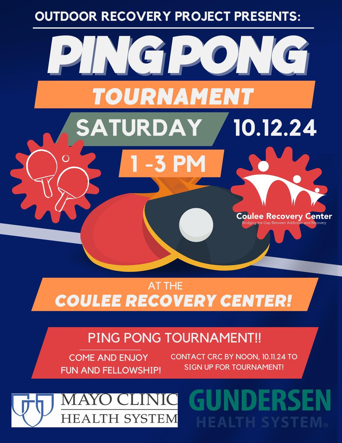 Ping Pong Tournament @ CRC!