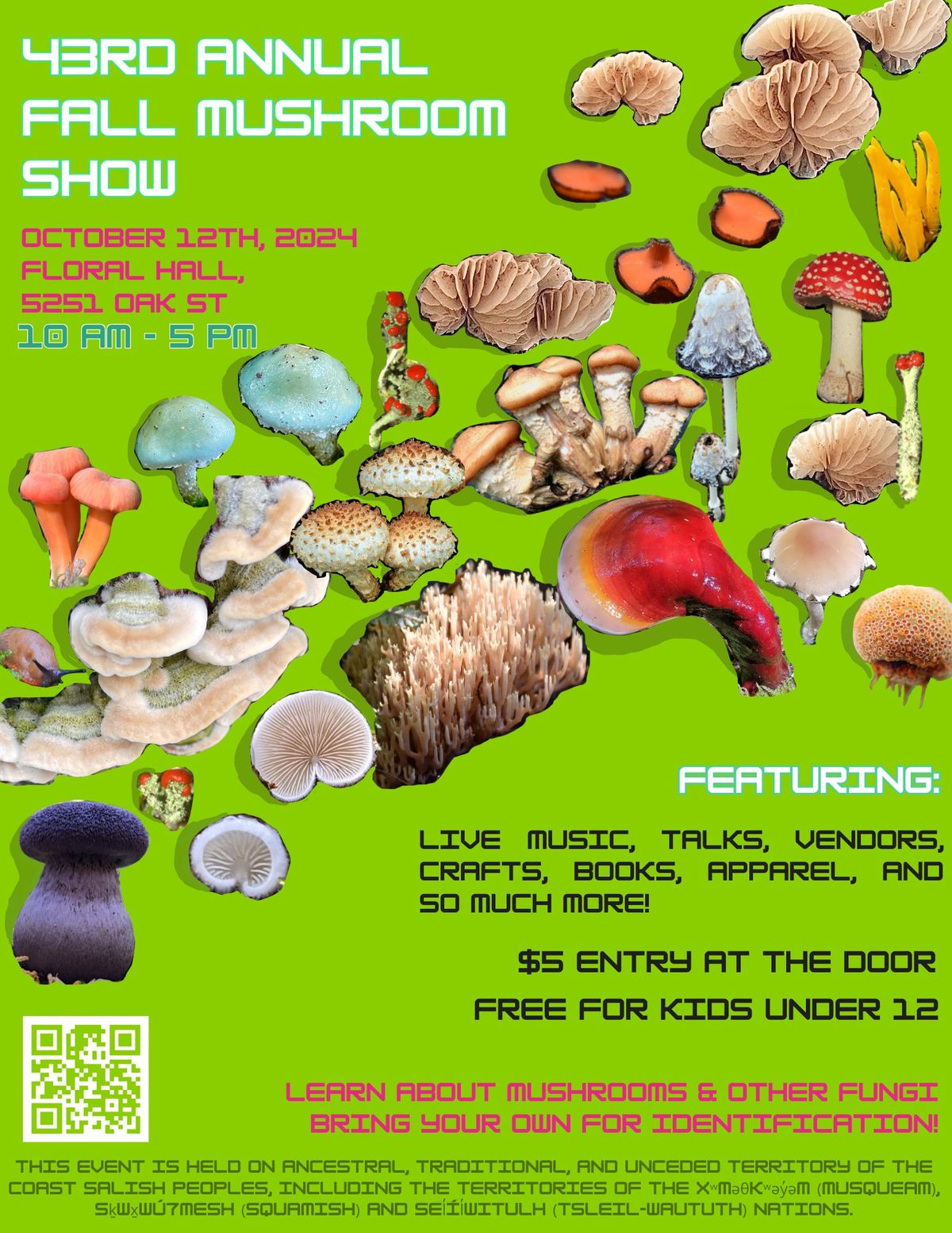 43rd Annual Fall Mushroom Show