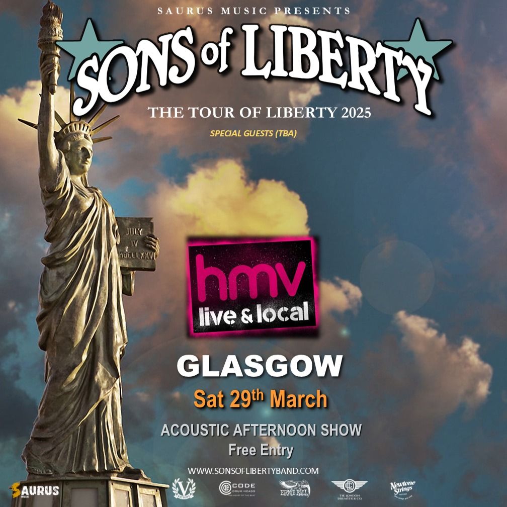 Sons of Liberty Acoustic instore at HMV Argyle Glasgow