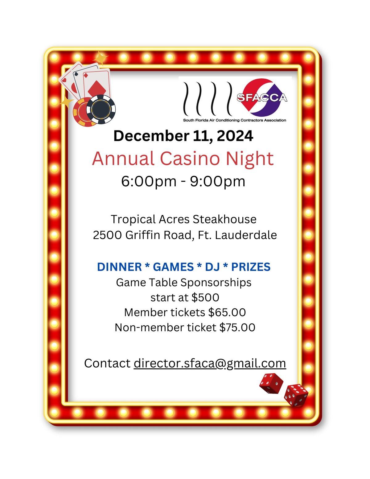 SFACCA CASINO NIGHT 2024