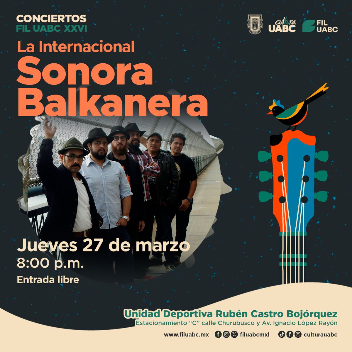 La Internacional Sonora Balkanera | Conciertos FIL UABC 2025