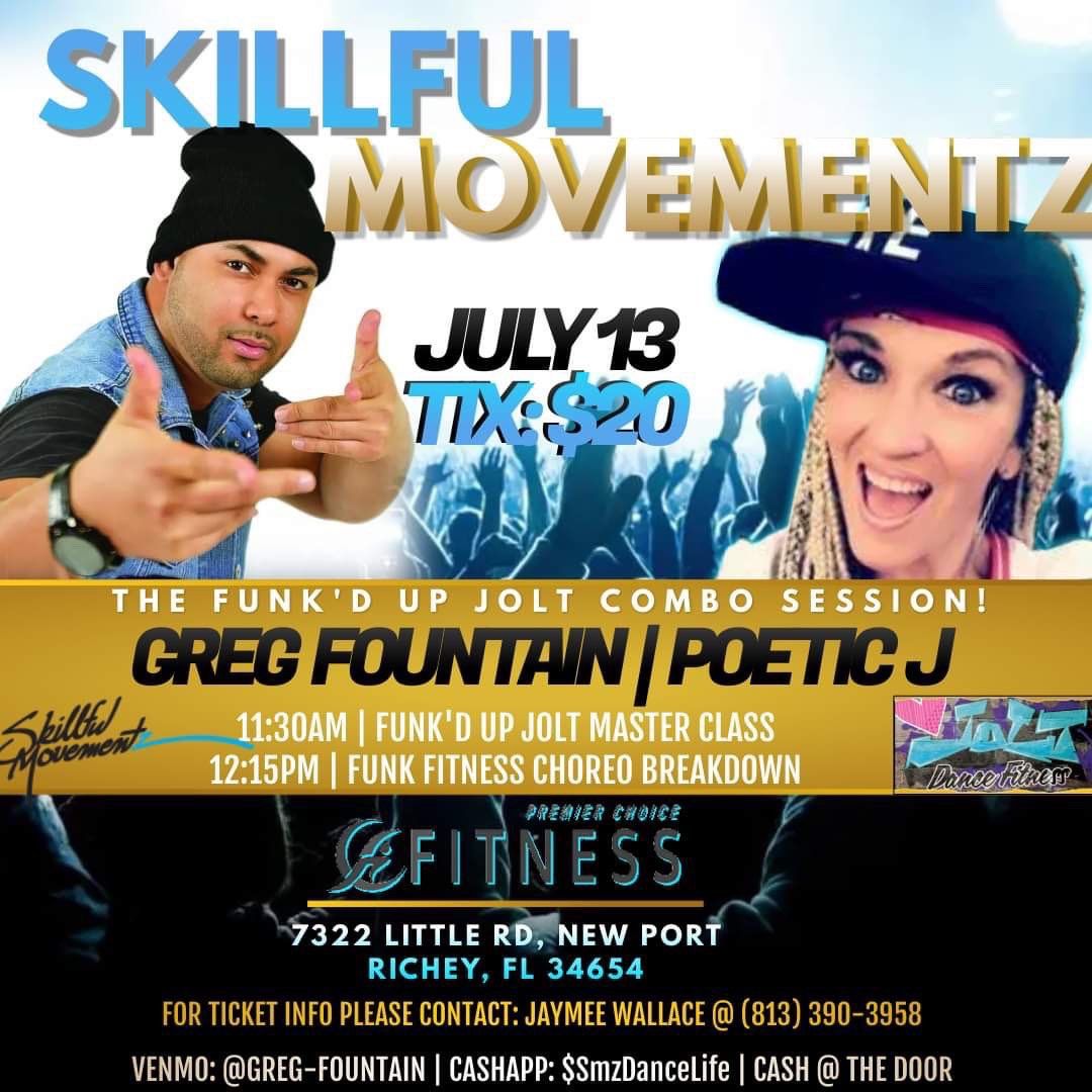 Skillful Movementz - Funk\u2019d Up Jolt Combo Session with Greg Fountain & Jaymee Wallace