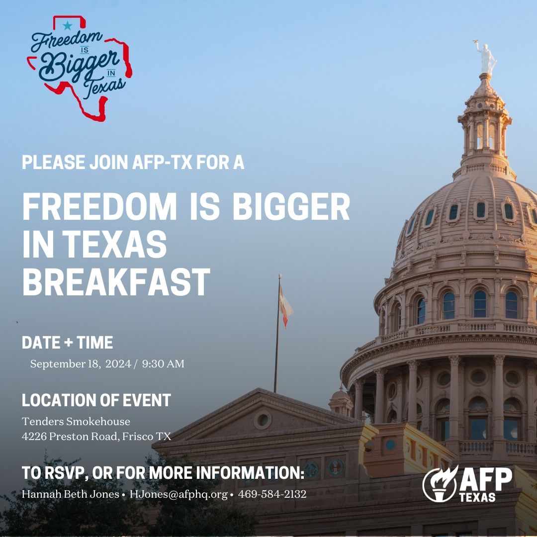 Freedom is Bigger in Texas Breakfast 