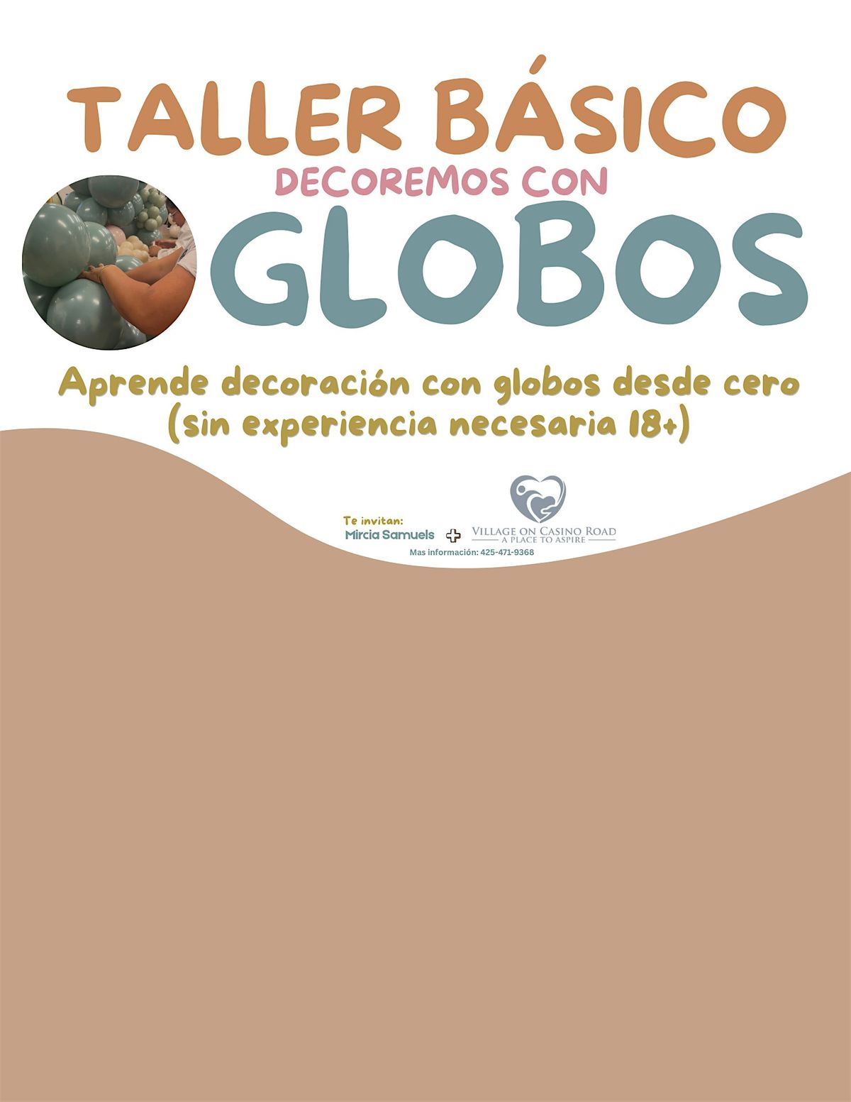 Taller B\u00e1sico Decoremos con Globos para Principiantes