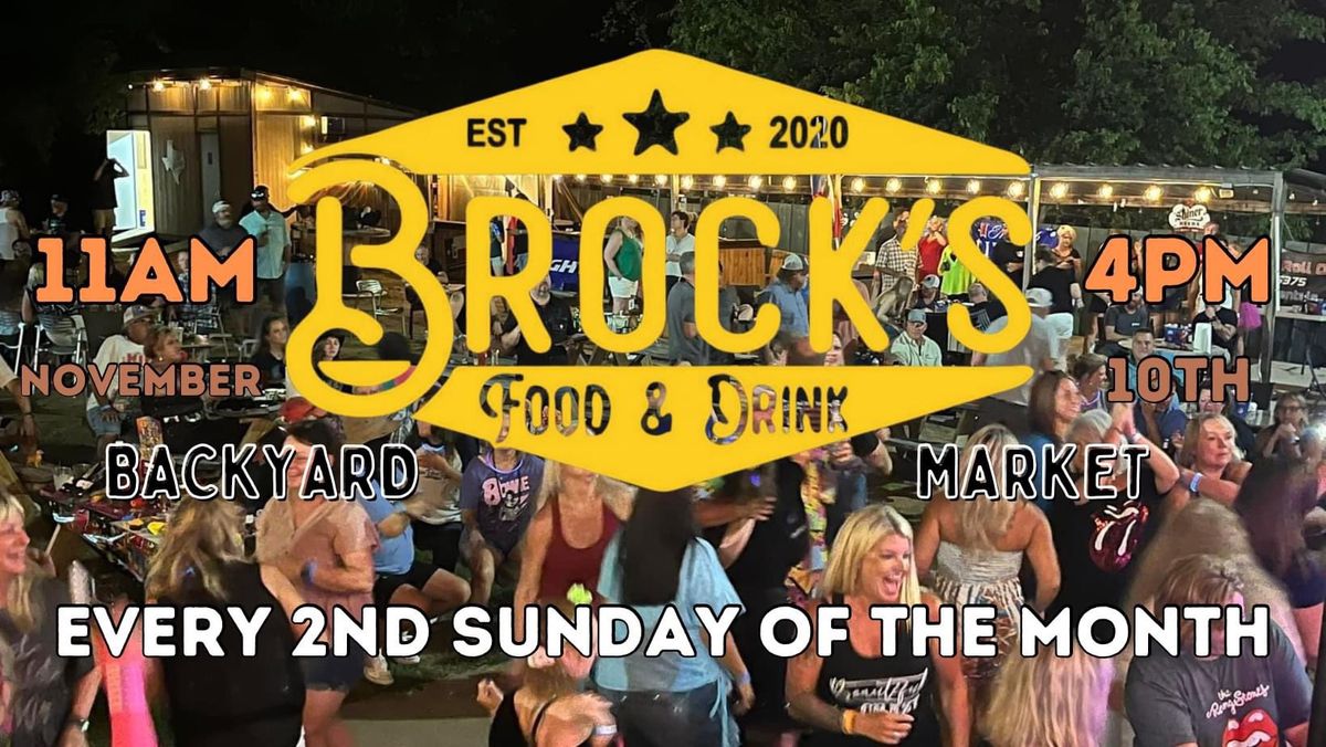 Brock\u2019s Backyard Small Business Sunday Market