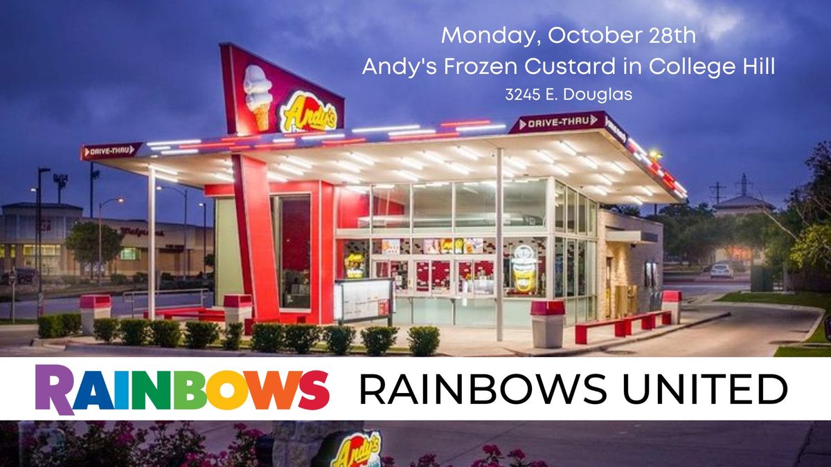 Rainbows United BOO-licious Custard Give Back Night at Andy's!