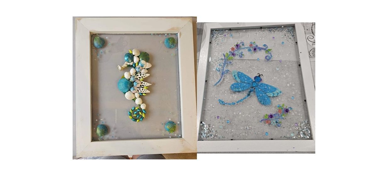 Sun 10\/20 Seahorse or Dragonfly Resin on frame.  