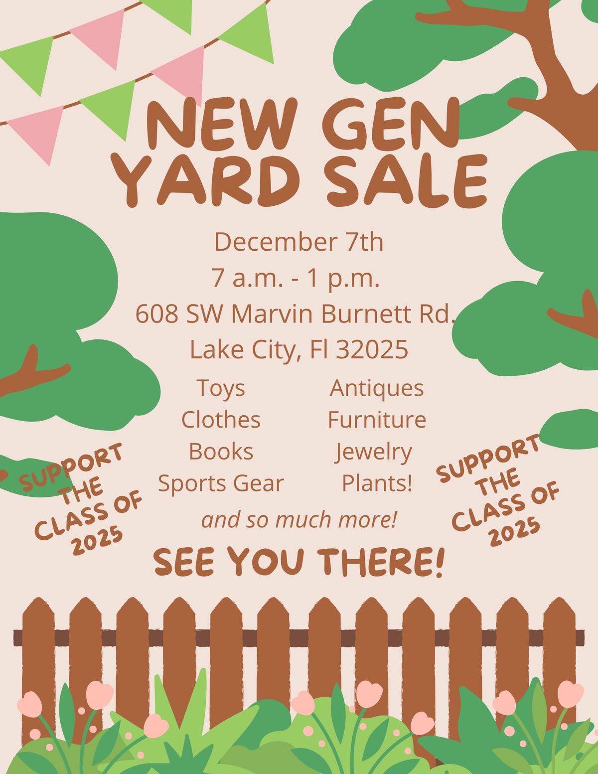 Yard Sale - Class of 2025 Fundraiser