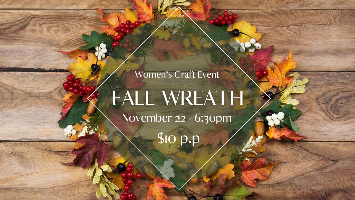 Women's Fall Wreath event