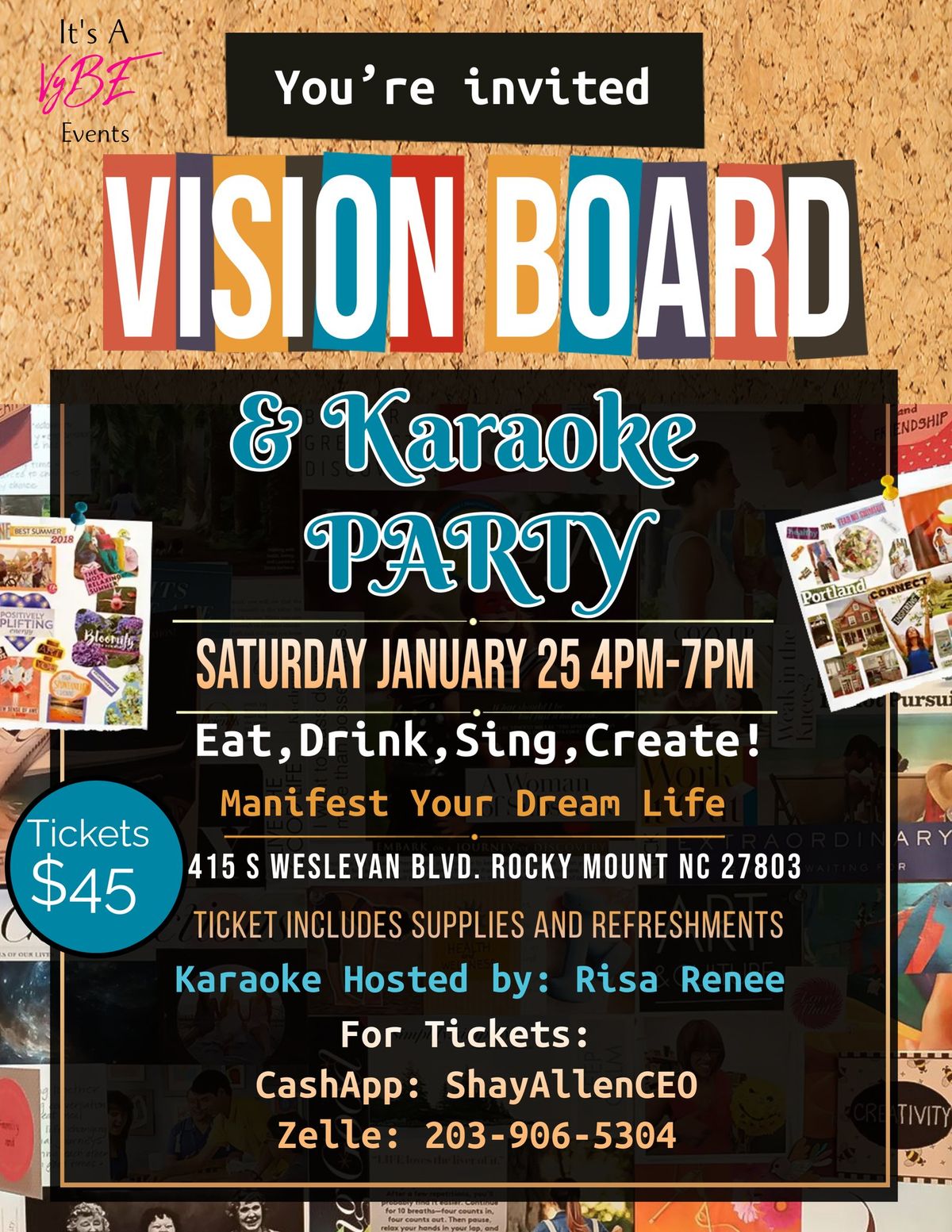 Vision Board & Karaoke Party