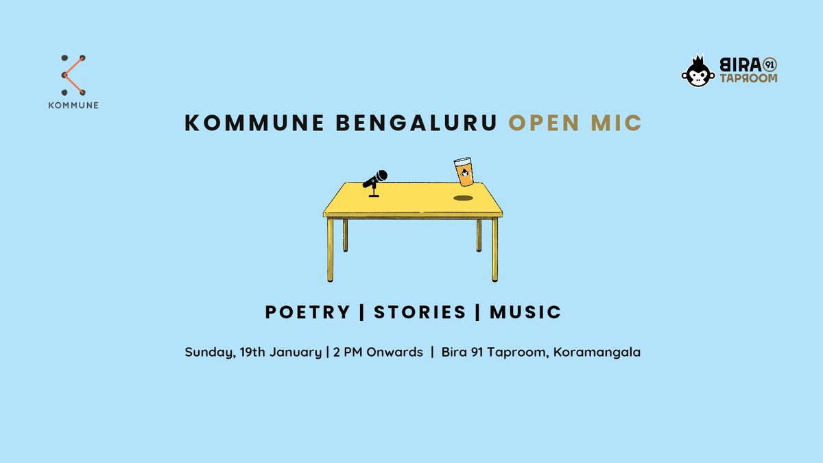 Kommune Bengaluru\u2019s Open Mic