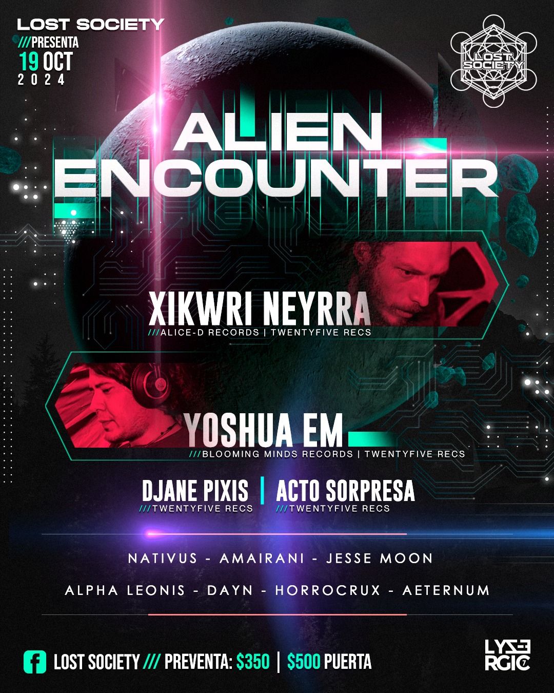 Alien Encounter \/ Xikwri Neyrra + Yoshua Em \/ 16 Nov MTY