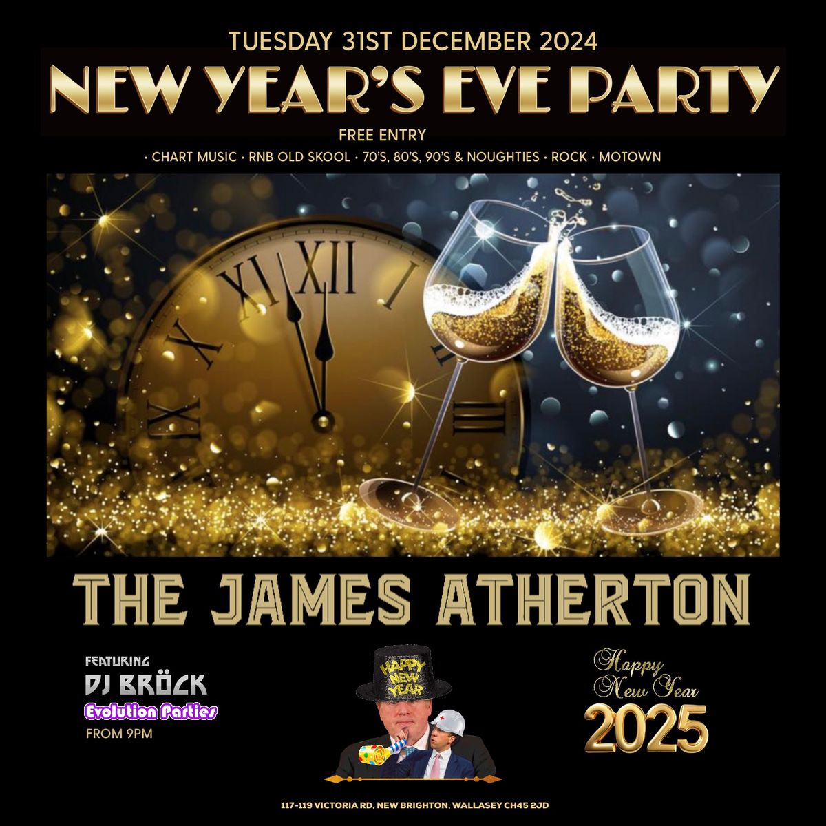 New Year\u2019s Eve Party - The James Atherton, New Brighton