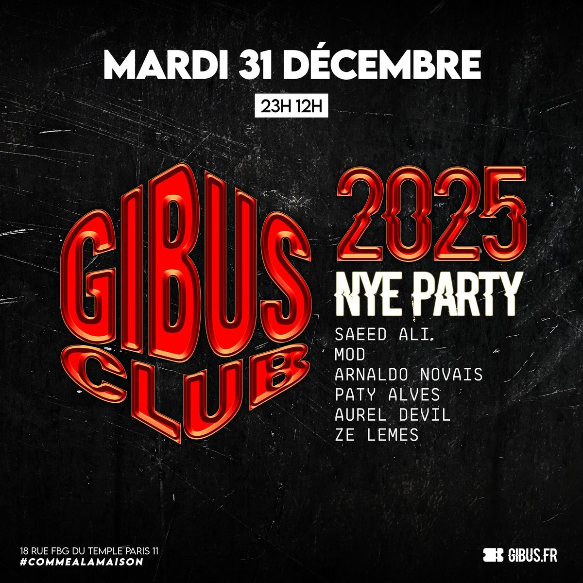 GIBUS NYE 2025