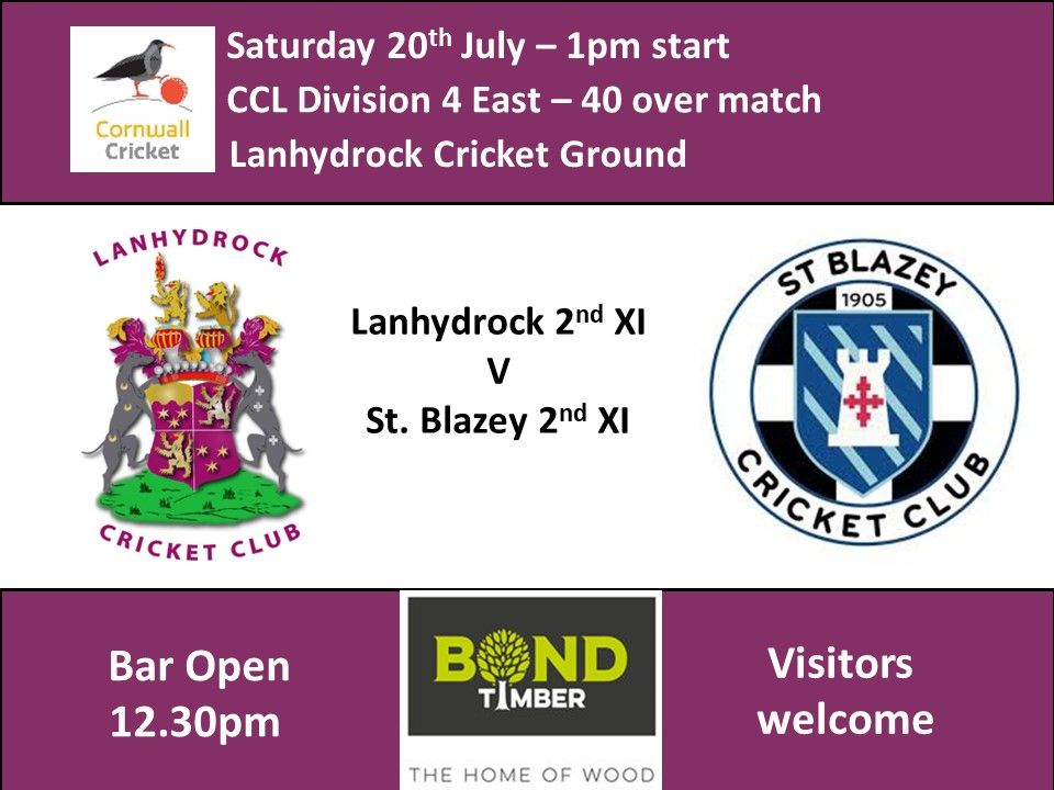 Lanhydrock 2nd XI v St. Blazey 2nd XI
