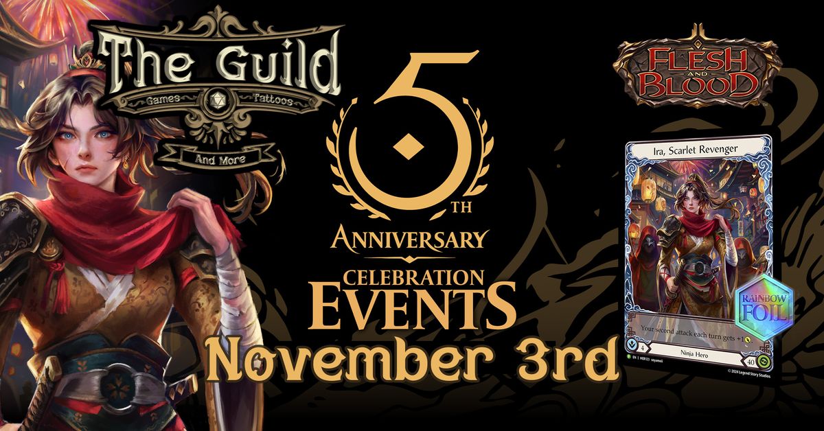 Flesh and Blood 5th Anniversary Celebration Event