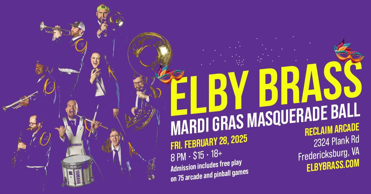 Mardi Gras Masquerade Ball featuring Elby Brass