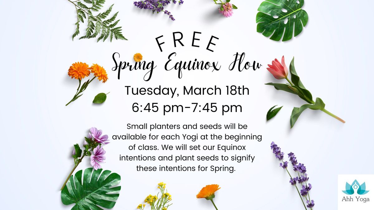 FREE Spring Equinox Flow- Plant Your Intentions!