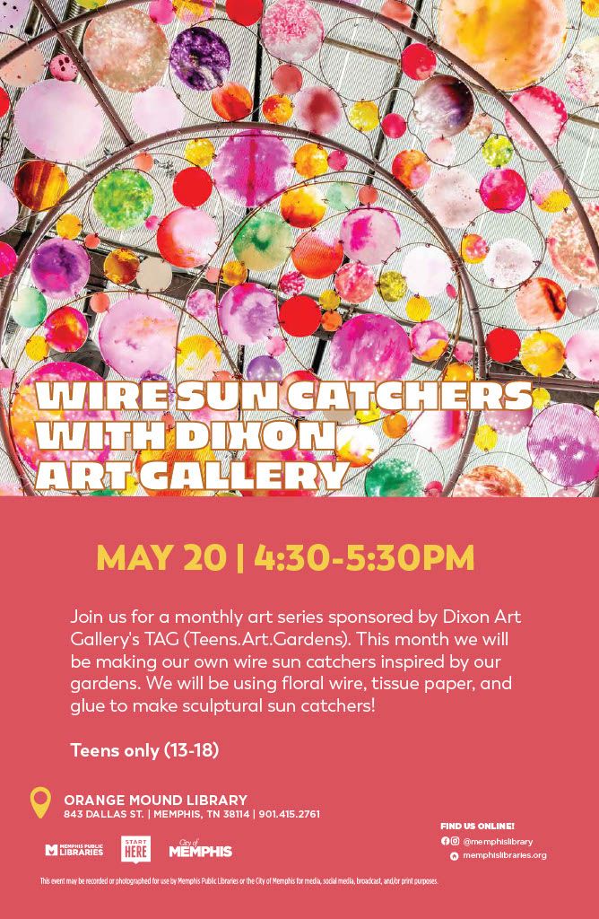 Wire Sun Catchers with Dixon Art Gallery