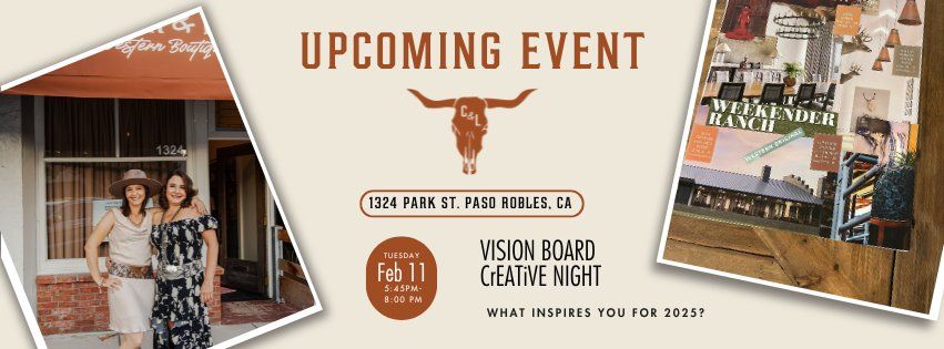 Craft Your 2025 Intentions: Vision Board Creative Night \u2728\ud83c\udfa8