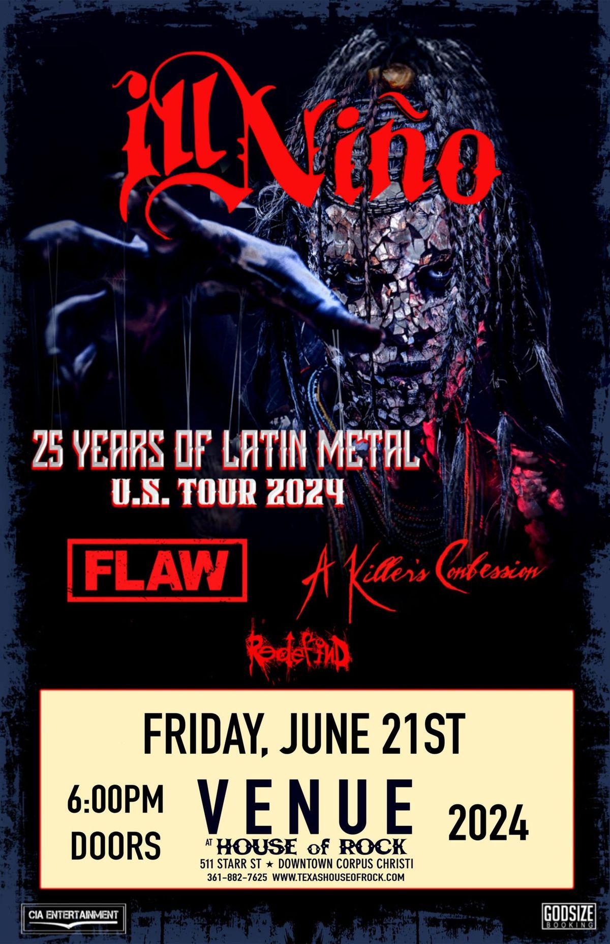 Ill Ni\u00f1o: 25 YEARS OF LATIN METAL TOUR