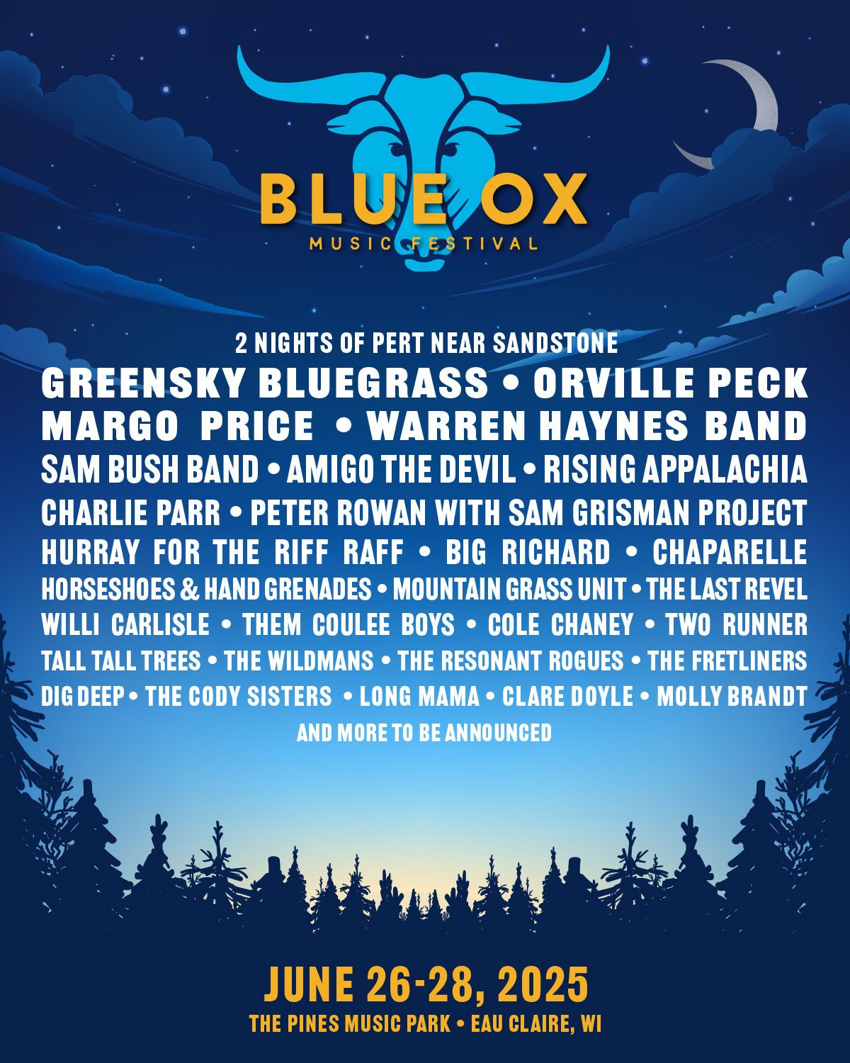 2025 Blue Ox Music Festival - 3 Day Pass at Pines Music Park