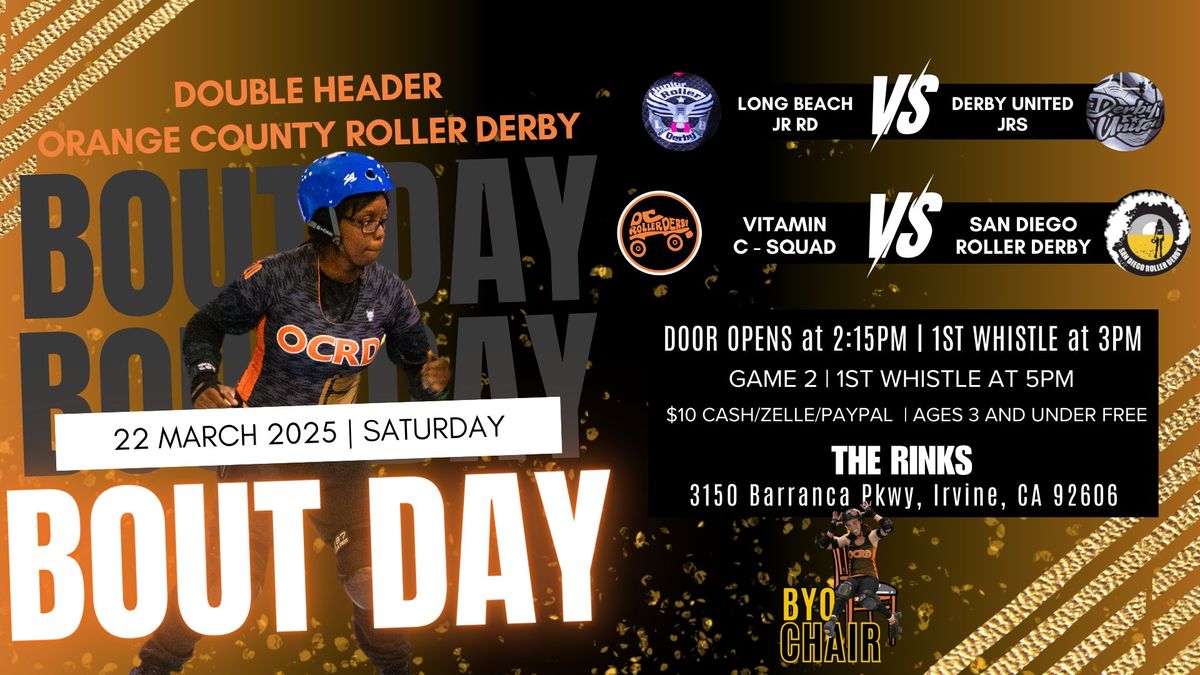 Double Header: OC Roller Derby Vitamin C Squad vs San Diego Roller Derby