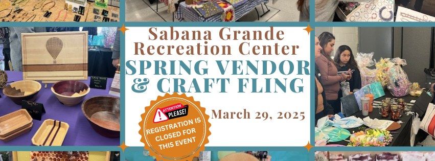 Spring Vendor and Craft Fling