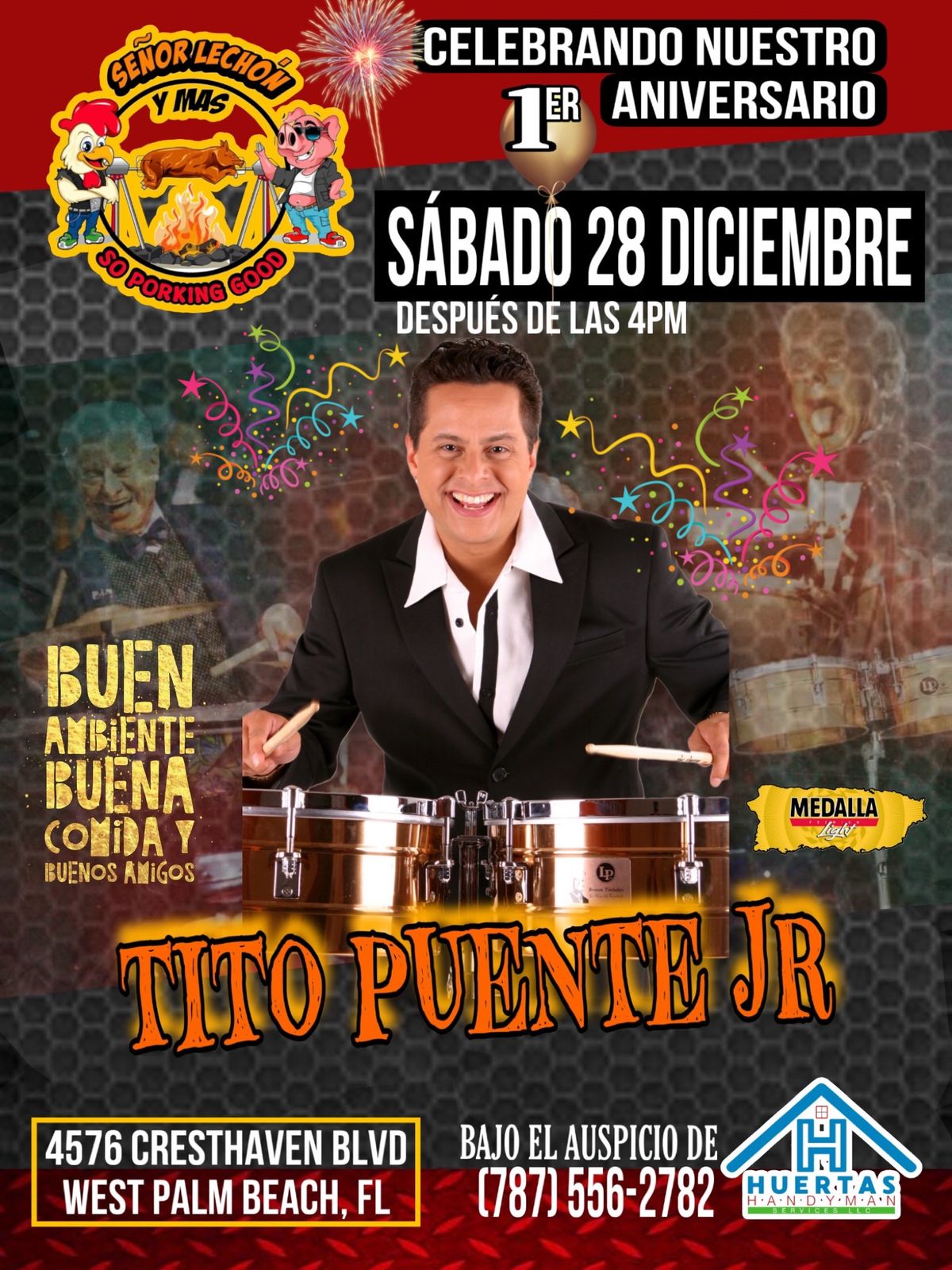 1er ANIVERSARIO  con Tito Puente