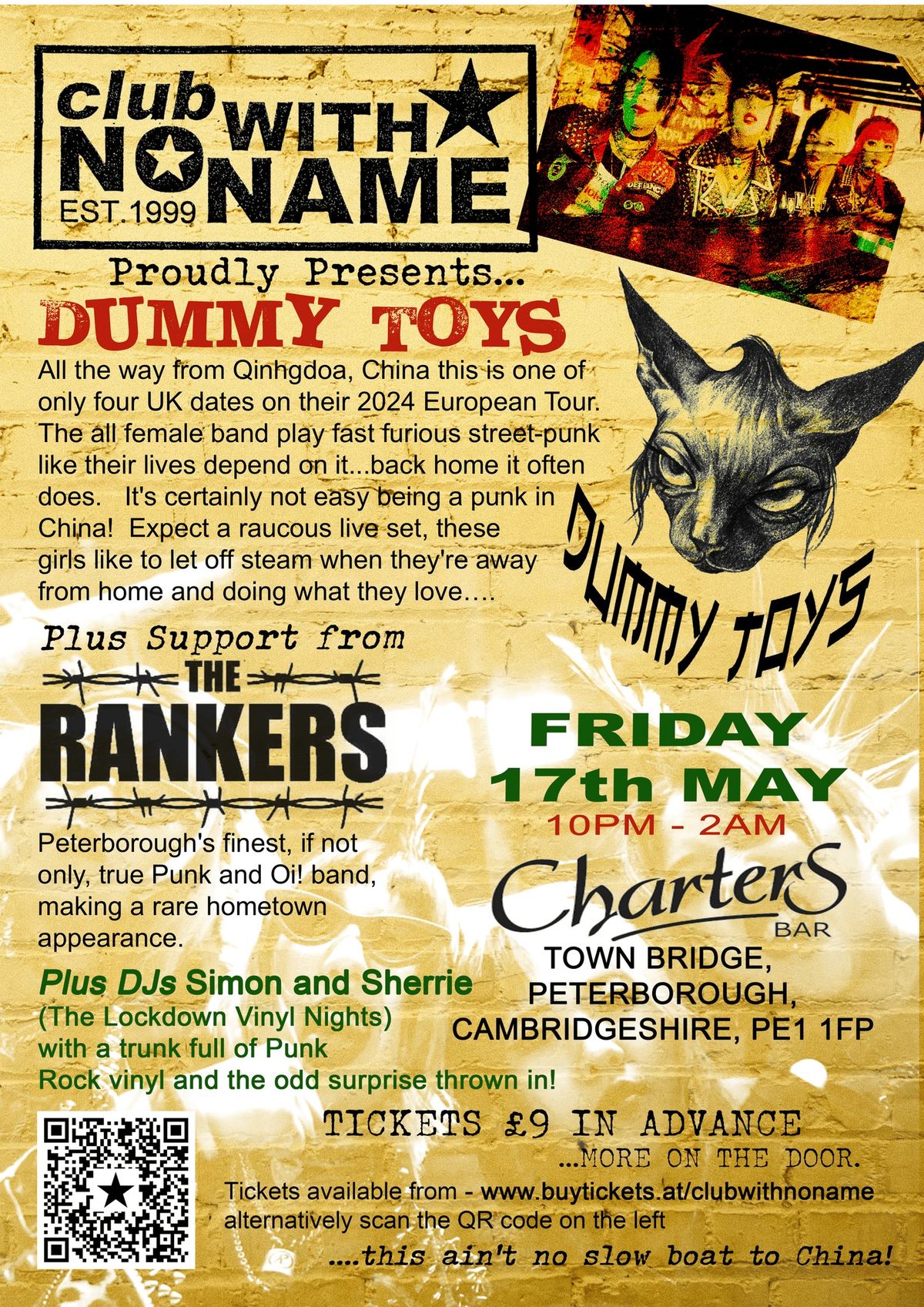 Club With No Name - DUMMY TOYS + THE RANKERS