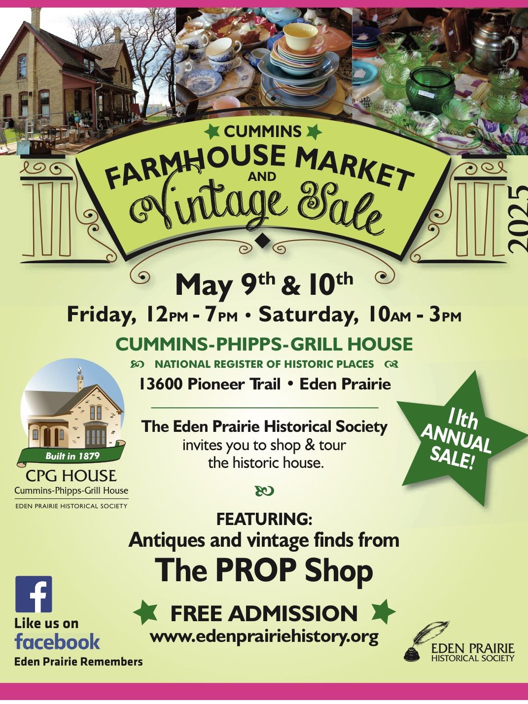 Eden Praire Historical Society's Annual Vintage Sale