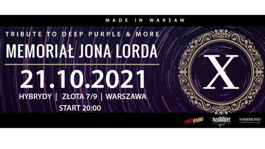 X Memoria\u0142 Jona Lorda - Tribute to Deep Purple & more |Warszawa X Hybrydy|