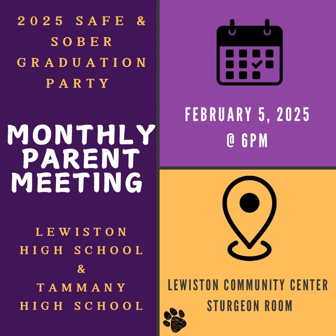 LHS & THS 2025 Safe & Sober Monthly Meeting 