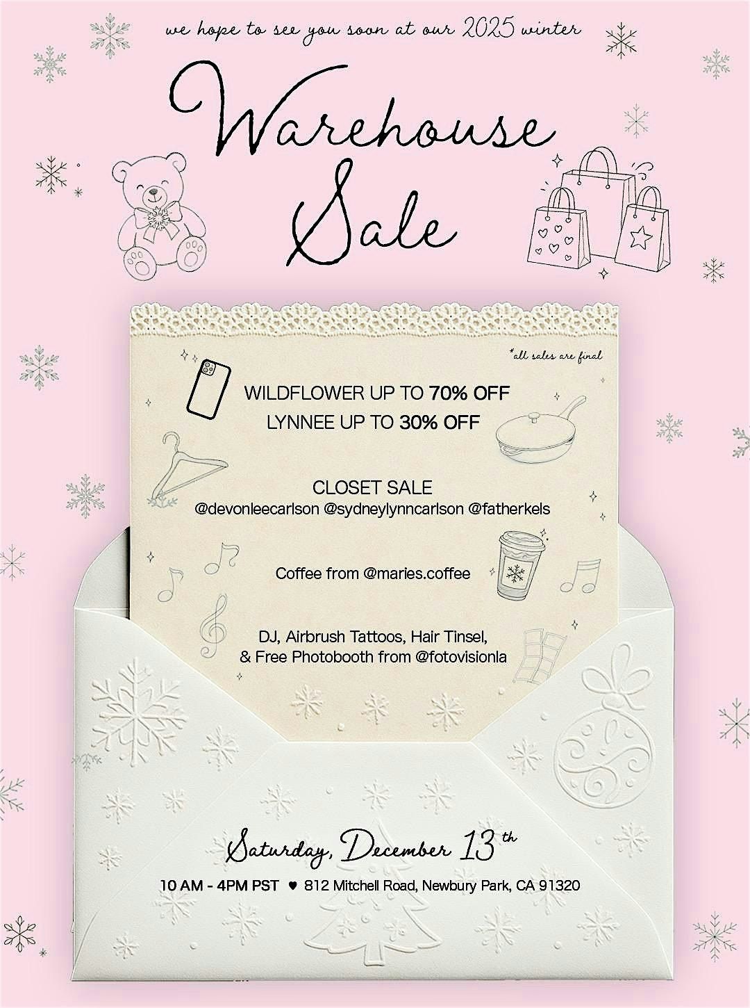 Wildflower Cases Winter Warehouse Sale 2025