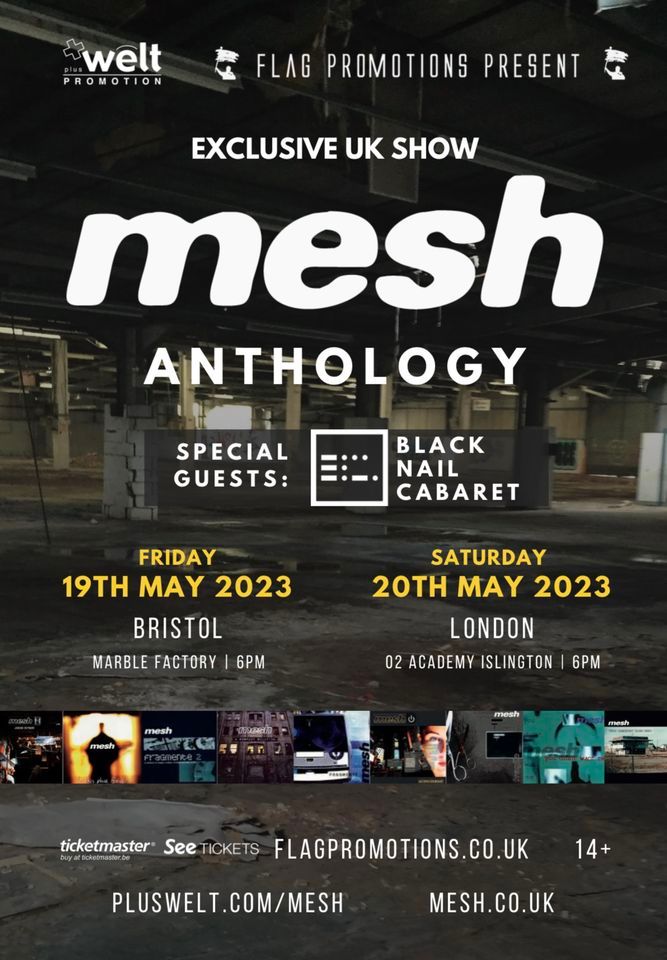 A MESH Anthology + Black Nail Cabaret \/\/ fri 19th may 2023 \/\/ Bristol \/\/ Marble Factory