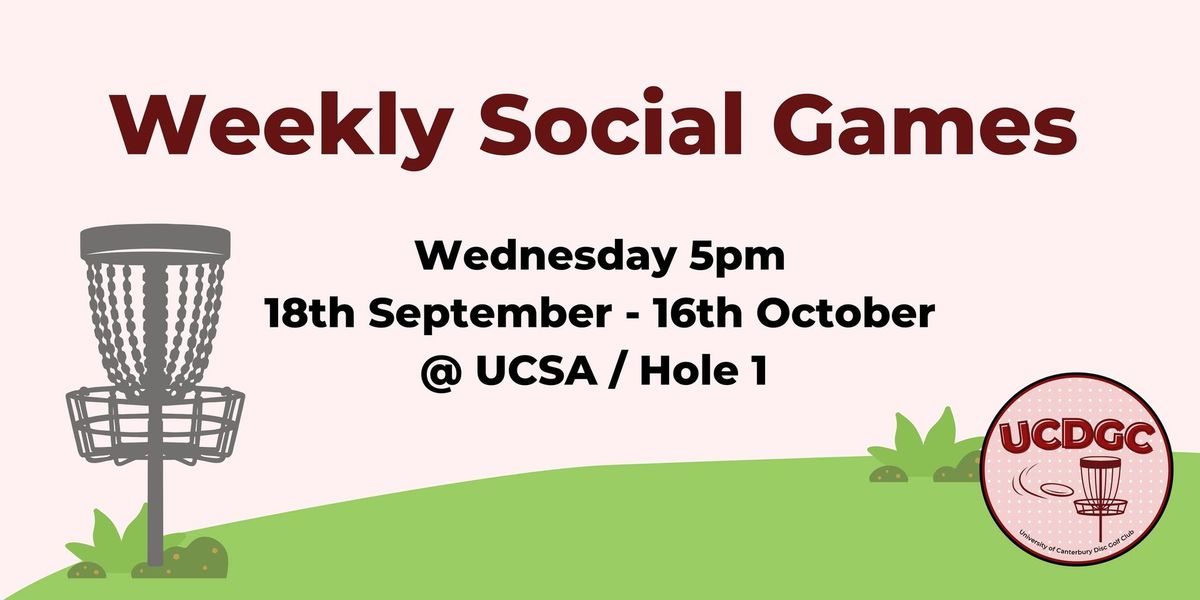 UCDGC - Weekly Social Games