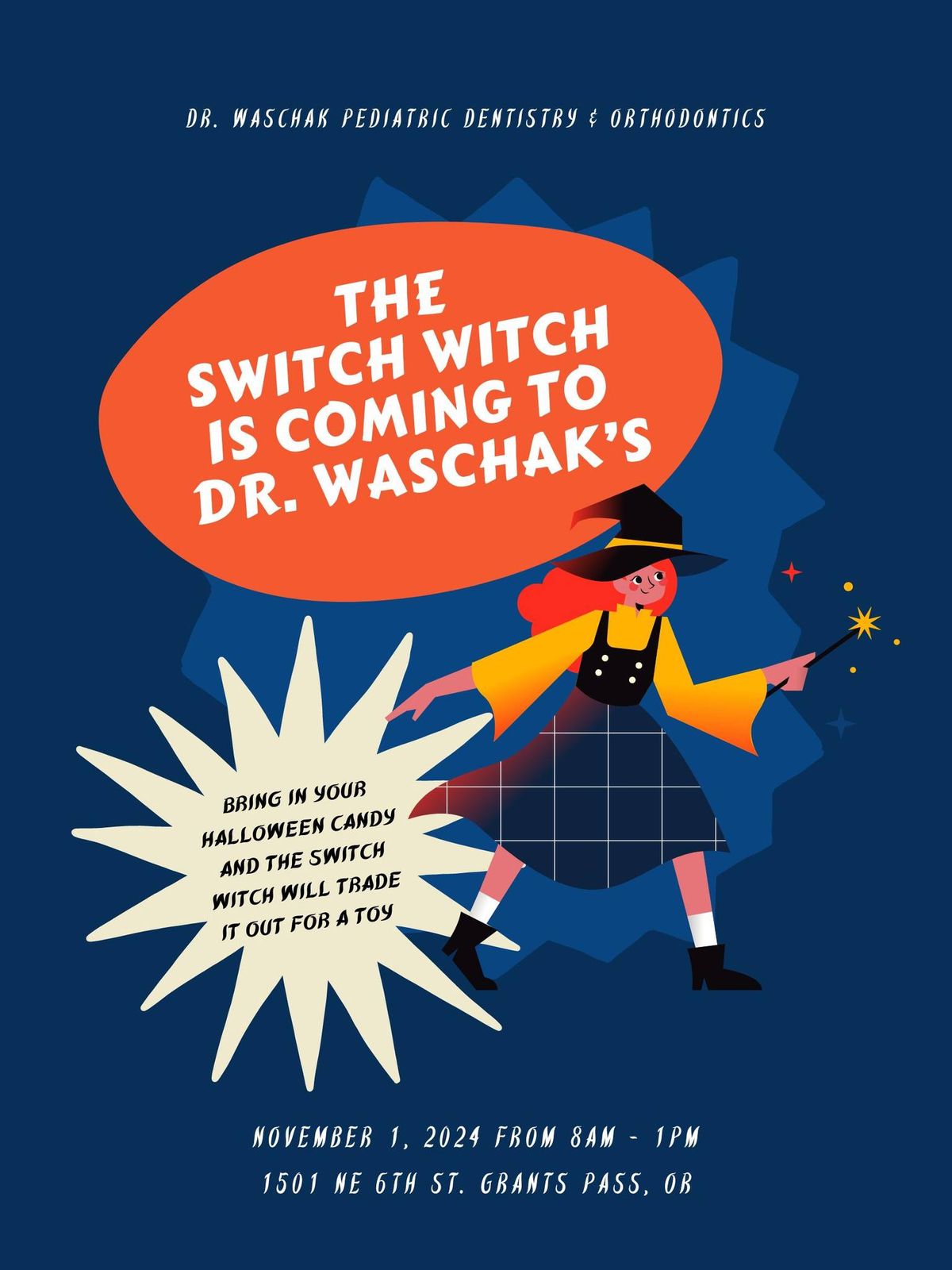 The Switch Witch is Coming to Dr. Waschak's Office