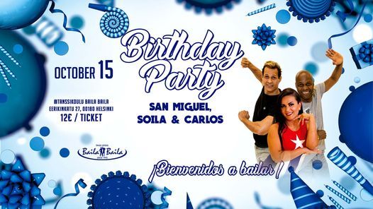 Soila, San Miguel & Carlos b-day party