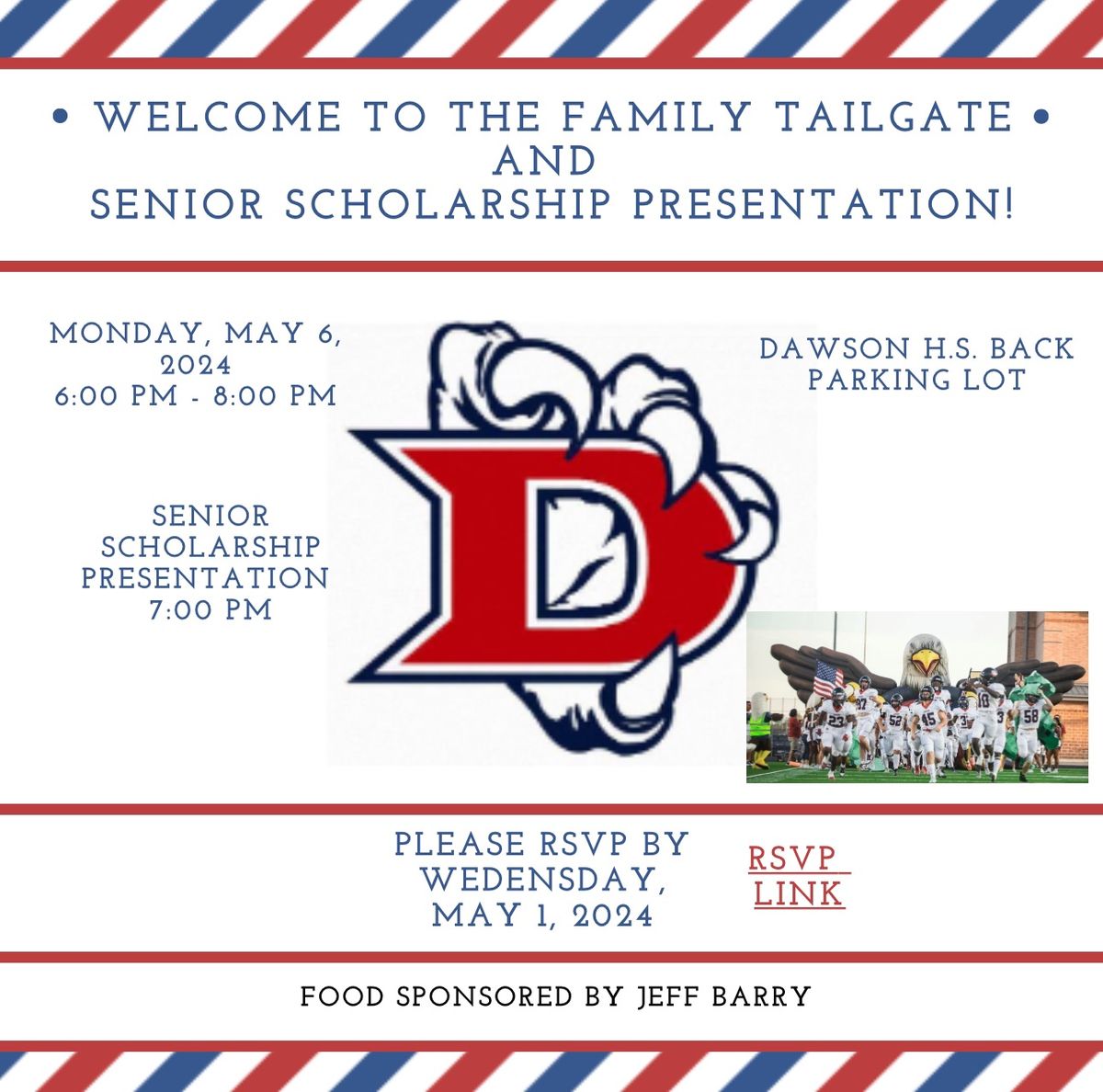 Welcome to the Family Tailgate & Senior Scholarship Presentstion